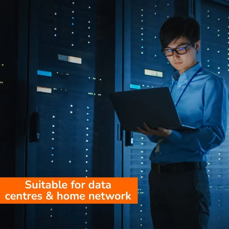 CAT6 24-port patch panel suitable for data centers and home network installations