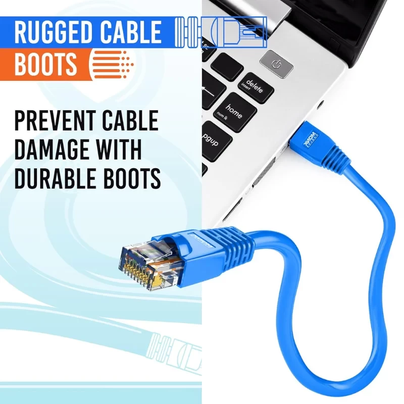 Durable RJ45 connector boots designed for long-lasting Ethernet cable protection