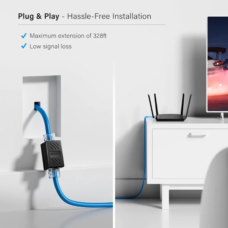 RJ45 couplers designed for easy and quick installation