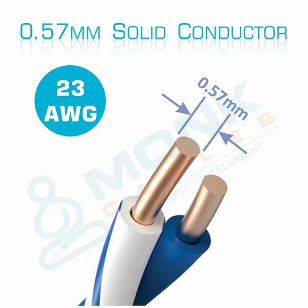 Orange Cat6 Solid Pure Bare Copper 1000ft Plenum UTP, 550Mhz, 23Awg (0.57mm), Ethernet Network Cable