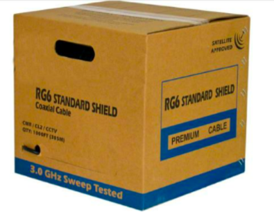 RG6 Standard Shield, CMR, 1000ft